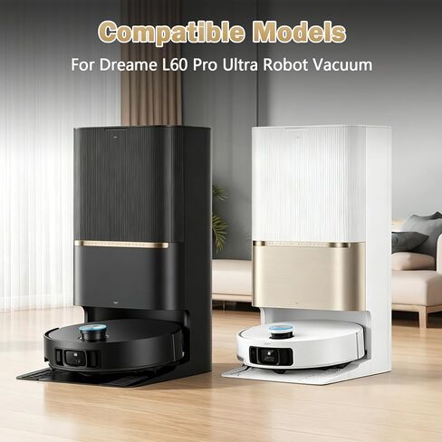 24 قطعة بديلة لمكنسة Dreame L60 Pro Ultra Robot، 2 فرشاة رئيسية، 6 وسادات ممسحة، 4 أكياس غبار، 4 مرشحات، 6 فرشاة جانبية، 2 أدوات نظيفة in Kuwait