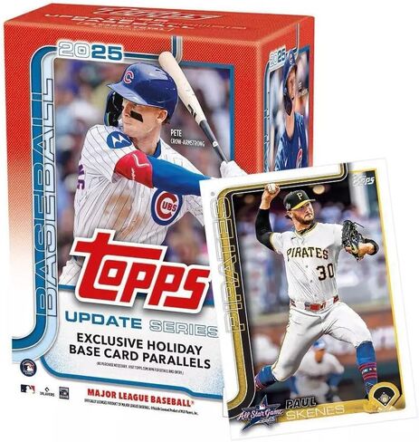 Topps 2025 MLB Update Series Baseball Trading Card Blaster Box (Exclusive Holiday Parallels) in Kuwait