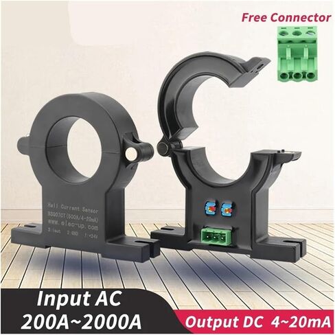 مستشعر محول الطاقة من النوع المفتوح BSQ07CT AC 200-2000A إلى DC 4-20mA مستشعر تيار منفصل (AC 200A) in Kuwait
