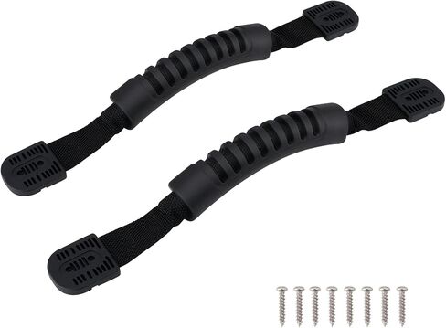 Cornhole Board Handles (2 Pack) - Carrying Handles with Comfortable Rubber Grip - Easy Install Hardware Included - Replacement Strap Handle for Kayak, Box, & DIY Projects in Kuwait