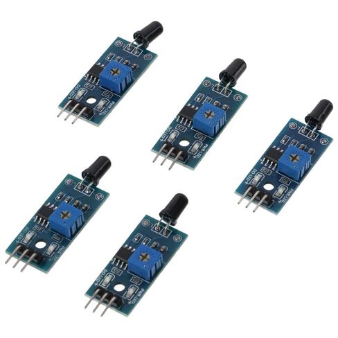 5 قطع LM393 وحدة الكشف عن مصدر الحريق، مستشعر كاشف 3.3 فولت - 5 فولت، وحدة مستشعر اللهب بالأشعة تحت الحمراء 3 أسلاك، جهد واسع بالأشعة تحت الحمراء بالأشعة تحت الحمراء اردوينو in Kuwait