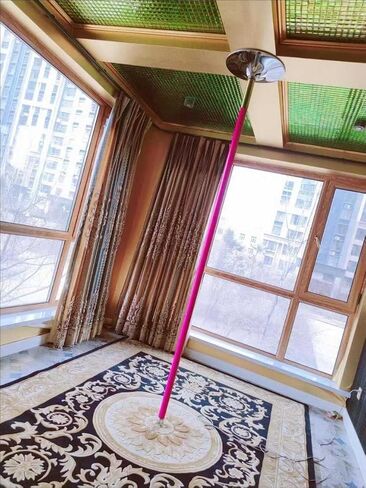 Adjustable Height Spinning Pole Stripper Pole for Plus Size Women, Spinning Static Portable Dancing Pole, Pink Silicone Dance Pole for Home Bedroom Apartment Club, Heavy Duty Loads 200kg in Kuwait