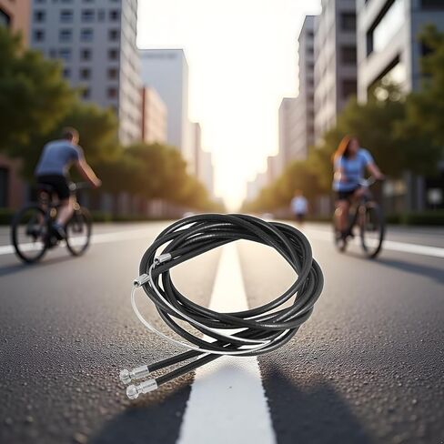 1 Pair Black Bike Brake Cable, Front and Rear Brake Cable, Bike Brake Wire Set for Road Bike and Common Bike,Brake Parts,Bike Brake Cables and Housing in Kuwait
