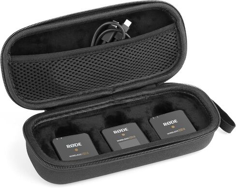 حافظة ميكروفون لجهاز Rode Wireless GO Gen 3 III، GO 2، GO، PRO، ME Clip، صندوق حمل ميكروفون صلب، حقيبة حمل مدمجة للميكروفون in Kuwait