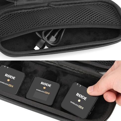 حافظة ميكروفون لجهاز Rode Wireless GO Gen 3 III، GO 2، GO، PRO، ME Clip، صندوق حمل ميكروفون صلب، حقيبة حمل مدمجة للميكروفون in Kuwait