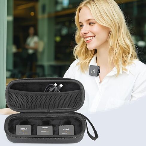حافظة ميكروفون لجهاز Rode Wireless GO Gen 3 III، GO 2، GO، PRO، ME Clip، صندوق حمل ميكروفون صلب، حقيبة حمل مدمجة للميكروفون in Kuwait
