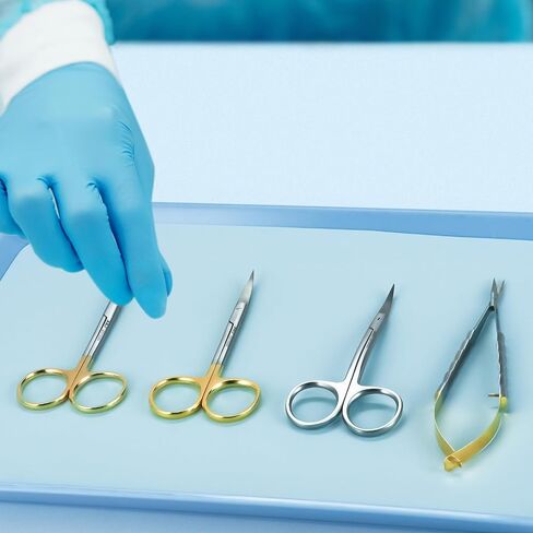 مقص تشريح صغير من JMU مقاس 4.5 بوصة، مقص جراحي منحني وقابل للتعقيم، من الفولاذ المقاوم للصدأ للاستخدام الجراحي في طب الأسنان in Kuwait