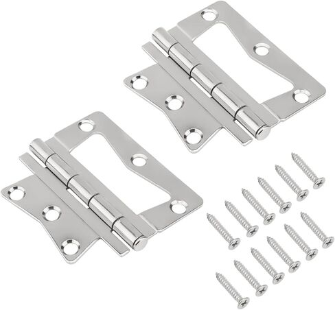 2 Pack Stainless Steel Butterfly Hinges Replacement for Mobile Homes / RV Interior Hinges, Heavy Non-Mortise Butterfly Hinge with Mounting Screws in Kuwait