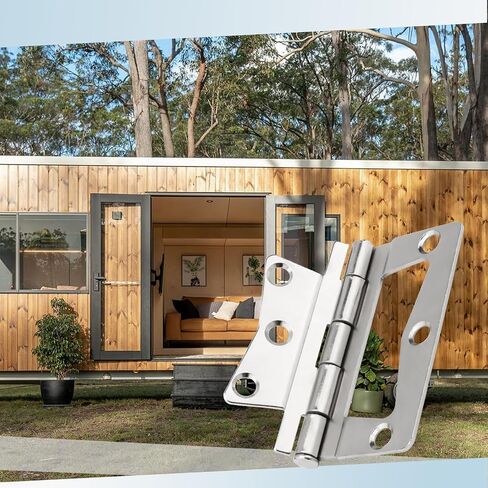 2 Pack Stainless Steel Butterfly Hinges Replacement for Mobile Homes / RV Interior Hinges, Heavy Non-Mortise Butterfly Hinge with Mounting Screws in Kuwait