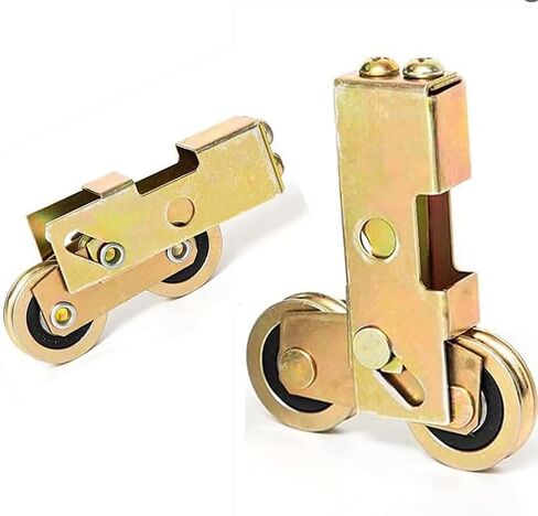 2Pack Sliding Door Rollers, 1-1/4 Inch Sliding Patio Door Tandem Roller Assembly Steel Ball Wheel, Sliding Glass Door Rollers Replacement for Sliding Glass Door Screen Capacity in Kuwait