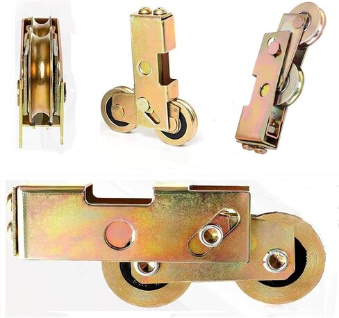 2Pack Sliding Door Rollers, 1-1/4 Inch Sliding Patio Door Tandem Roller Assembly Steel Ball Wheel, Sliding Glass Door Rollers Replacement for Sliding Glass Door Screen Capacity in Kuwait