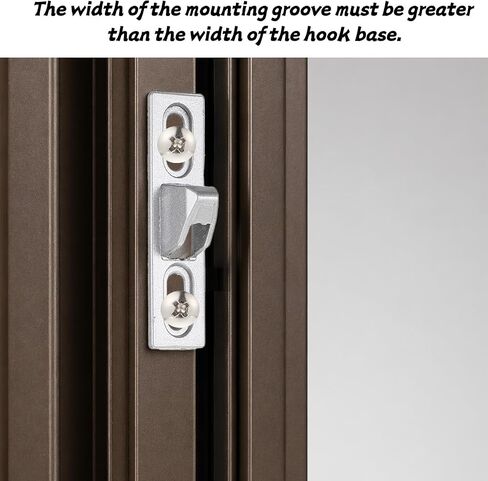 Sliding Door Keeper, Sliding Glass Lock Patio Door Lock with Mounting Screws, Slide Latch Keeper Hardware Replacement for Various Slid Patio Doors, Silver in Kuwait