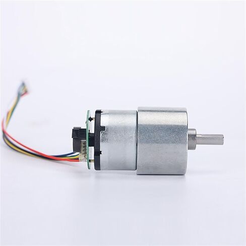 JGB37-520 DC 6V/12V/24V High Torque Gear Motor Magnetic Encoder and Equipped with A Encoder 1Pcs(66rpm,6V) in Kuwait