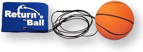 Return Ball - Basketball - Fun Single Player Toy for Indoor or Outdoor Play - Wrist Rebound Ball Fun for Friends and Family - Great as a Gift or a Present - Improve Coordination and Reaction Time in Kuwait