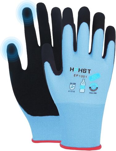 Work Gloves for Women, Eco Friendly Safety Work Gloves with Breathable Rubber Coated, Smart Touch,3 Pairs in Kuwait