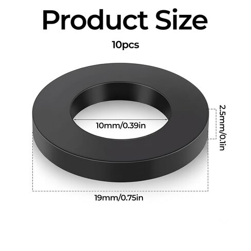30 Pack 1/2 Inch Rubber Hose Washers, Replacement Leak-Proof Seals Gasket for Shower Head, Faucet and Water Pipe, Tap Connector O-Rings for Bathroom Kitchen Garden, OD 19mm ID 11mm Thickness 3mm in Kuwait
