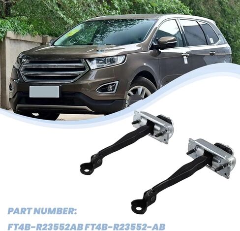 Door Check Bracket Stop, Compatible with Edge 2015 2016 2017 2018 2019 2020 2PCS Front Door Hinged Check Strap Limit Rod Stop Door Hinged Strap FT4BR23552AB in Kuwait