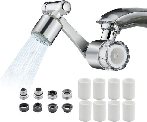 YYKBZ 8 Pcs Faucet Water Filter Replacement Cartridges – PP Cotton Sink Filters, Remove Chlorine, Fluoride, Heavy Metals, Improves Taste, Fits Most Faucet Extenders, for Kitchen & Bathroom in Kuwait