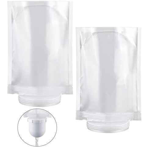 Hsei 2 Pack Reusable Priming Bag for Pitcher Filters, Compatible with Clearly Filtered Water Pitcher Replacement Filters, Food Grade PP, Reusable Pre Rinse Bag in Kuwait