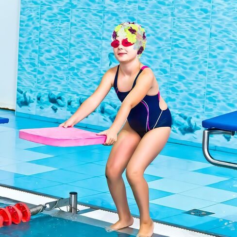 Swim Floral Petal Hat, Colorful Nylon Swim Cap, Women Stylish Bathing Swimming Cap Anti Skid Snorkeling Water Aerobics in Kuwait