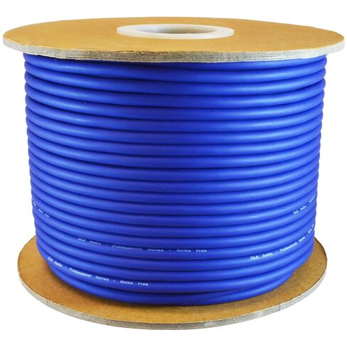 GLS Audio Bulk Microphone Cable 300' Blue Mic, High Grade 21AWG 3 Copper Conductors,with High-Purity, Oxygen Free Copper Conductors - 300ft Signal Mike Cable in Saudi Arabia
