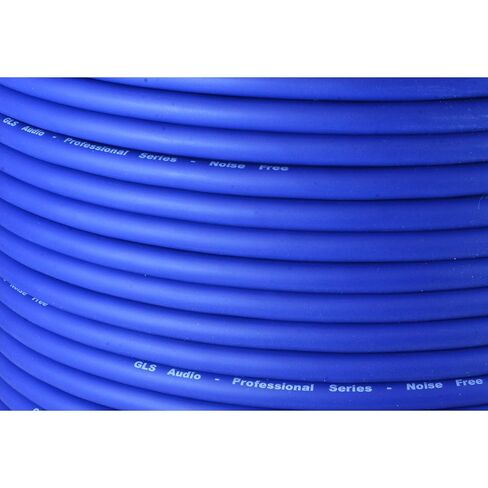 GLS Audio Bulk Microphone Cable 300' Blue Mic, High Grade 21AWG 3 Copper Conductors,with High-Purity, Oxygen Free Copper Conductors - 300ft Signal Mike Cable in Saudi Arabia