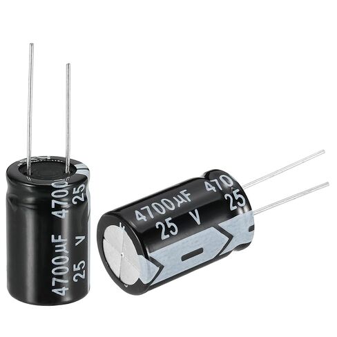 uxcell 4700uF 35V 18x30mm Electrolytic Capacitor, Radial Leads Aluminum Capacitors for TV, VCD, LCD Monitor, Speaker, 10Pcs in Kuwait
