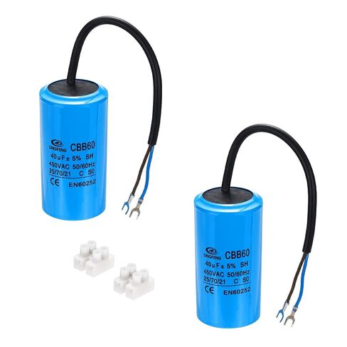 PATIKIL CBB60 35uF Running Capacitors, AC 450V 2 Wires 50/60Hz Cylinder 94x50mm for Air Compressor Motor, Washing Machines, Refrigerators Motor Start,2Set in Kuwait