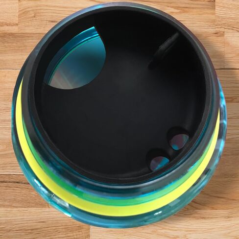 TiciKim 3 عبوات من السيليكون Splashguard لزجاجة Nalgene ذات فم واسع 32 أونصة - تناسب معظم زجاجات الفم مقاس 53 مم - واقي رذاذ واسع الفم لملحقات زجاجات مياه Nalgene (أسود) in Kuwait