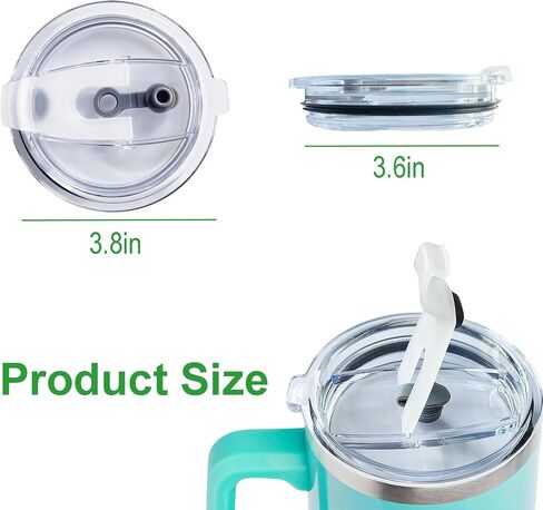 غطاء بديل بوزن 40 أونصة متوافق مع كوب Bioworld، غطاء إكسسوارات بهلوان 40 أونصة للبيو والعالم، غطاء قابل لإعادة الاستخدام، غطاء علوي مانع للتسرب in Kuwait