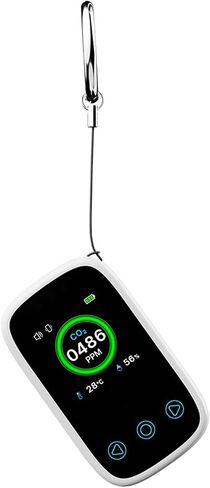 Rechargeable CO2 Alarm Travel/Camping Carbon Dioxide Warning With Temperature/Humidity Display Portable CO2 Meter in Kuwait
