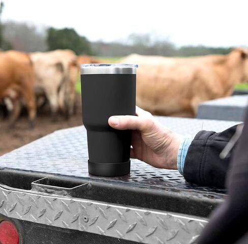 حذاء Linkidea لزجاجة المياه متوافق مع YETI Rambler Tumbler 20oz/30oz، كوب السفر 20oz/30oz، سيليكون مضاد للانزلاق غطاء غطاء سفلي لزجاجة المياه (أسود / 2 حزمة)، CPS-022-01 in Kuwait