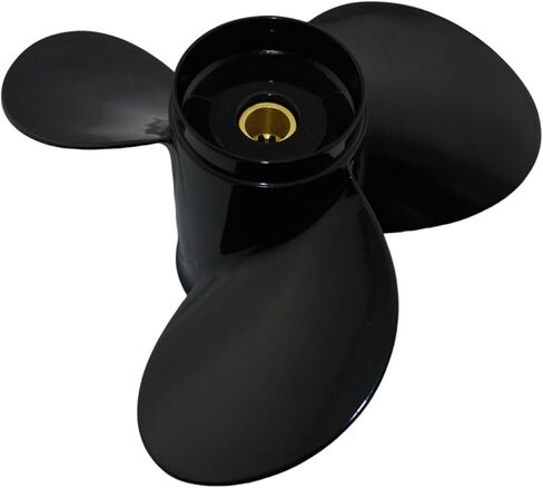 مروحة ألومنيوم 9 1/4 × 10، 3 شفرات RH لمحركات سوزوكي 8-20HP الخارجية (DF8A/9.9/15/20HP) - أسنان ذات 10 خطوط، أداء عالي ومقاومة للتآكل in Kuwait