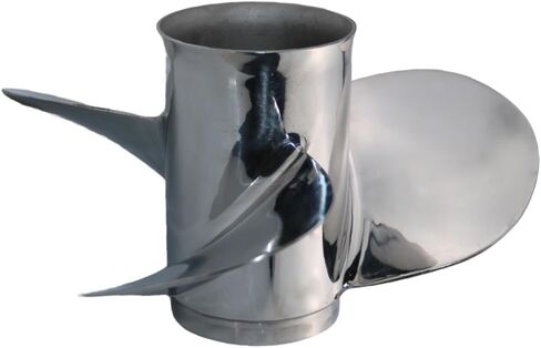 Boatman Propeller 11 1/8x13 Fit Yamaha Outboard Motor T25/F30/F40/F50/40HP/48hp/50hp/60hp/F60 G Series 13 Spline, Stainless Steel 3 Blades OEM 69W-45945-00-EL in Kuwait