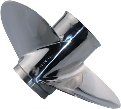 Boatman Propeller 11 1/8x13 Fit Yamaha Outboard Motor T25/F30/F40/F50/40HP/48hp/50hp/60hp/F60 G Series 13 Spline, Stainless Steel 3 Blades OEM 69W-45945-00-EL in Kuwait