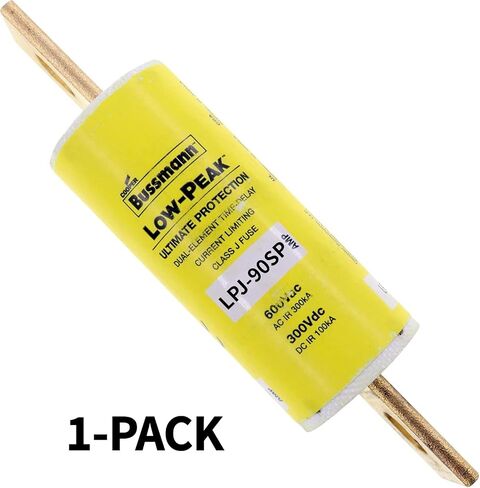 1-Pack LPJ-90SP LPJ90SP LPJ-90A 600Vac فيوز تأخير الوقت، LPJ-90 فئة J، ذروة منخفضة، عنصر مزدوج، الحد الحالي، فيوز تأخير الوقت in Kuwait