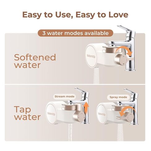 Waterdrop BFT1 Skincare Bathroom Sink Filter, Water Filter for Sink Faucet, 0.000001 mm, Reduces 99.9% Chlorine, Skin Redness & Scale Control, Water Softner, NSF Certified (1 Filter Included) in Kuwait