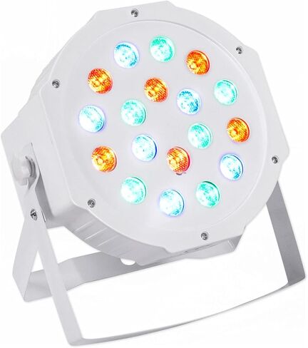 (10) Rockville RockPAR50 WHT LED RGB Compact Par Can أضواء غسيل DJ/Club DMX in Kuwait