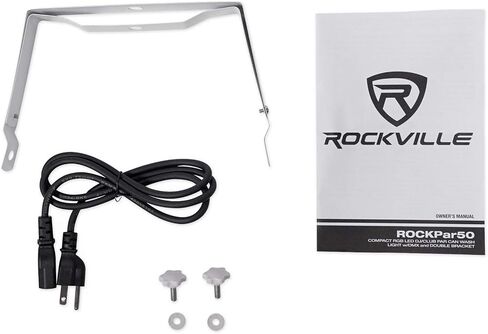 (10) Rockville RockPAR50 WHT LED RGB Compact Par Can أضواء غسيل DJ/Club DMX in Kuwait