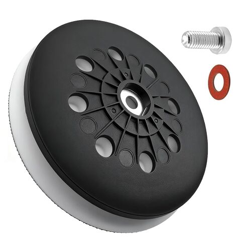 492286 D125 (5 بوصات) وسادة صنفرة ناعمة، تناسب Festool ETS 2 125، ETS EC 125، LEX 125، وسادة صنفرة Jetstream، 8 فتحات، مع برغي، استبدال 492284، تحديث جديد in Kuwait