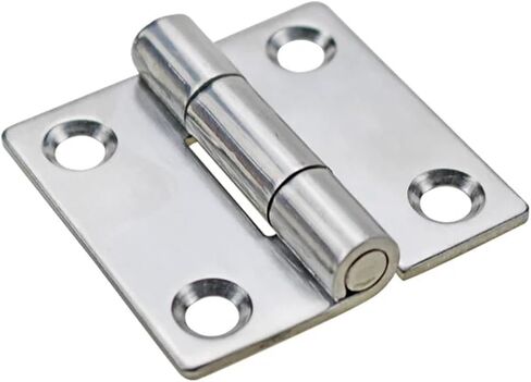 Stainless Steel Square Bearings Hinges Industrial Electrical Machinery Equipment Door 1Pcs(50x50(Brushed)) in Kuwait
