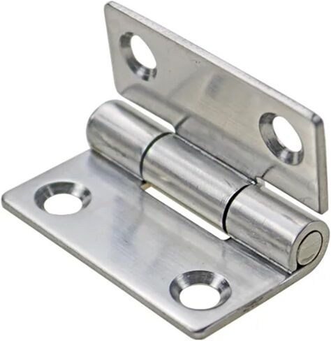 Stainless Steel Square Bearings Hinges Industrial Electrical Machinery Equipment Door 1Pcs(50x50(Brushed)) in Kuwait