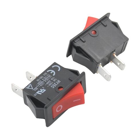 2Pcs HY35C SPST Rocker Switch, 2-Pin ON-Off Push Button Switch AC 125/250V 16/12A for Household Appliances and Industrial Equipment, Electric Rocker Switch in Kuwait