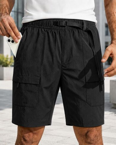 Men's Shorts Men's Hiking Cargo Shorts Lightweight Outdoor Shorts Comfortable, Quick-Drying, and Lightweight Hiking Shorts in Kuwait