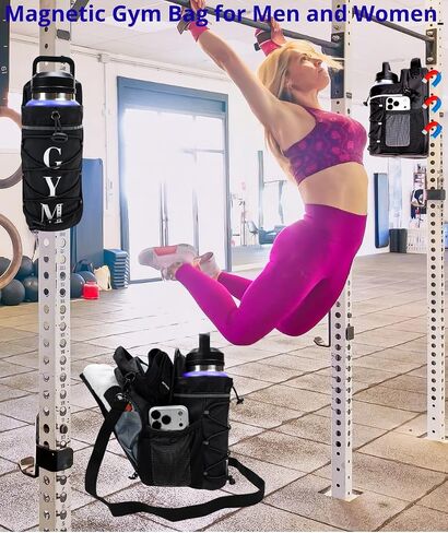 Magnetic gym bag Water bottle Drink carrier Water bottle holder with strap Gym bag essentials for men Gym gifts for women Waterbottle crossbody bag Bolsa magnetica para gym in Kuwait