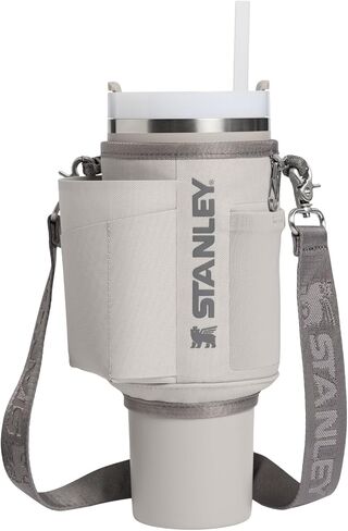 STANLEY All Day Quencher Carry All for 40 oz Tumbler with Handle | Crossbody Bag with Phone Holder Pocket, Card Sleeve & Detachable Strap | Water Bottle Carrier Bag | BPA-Free | Ash in Kuwait