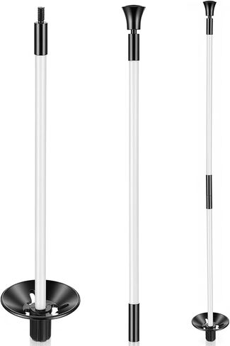2 Pack Golf Flagpole - Portable Detachable Design - Ball Retrieval Base, Perfect for Backyard Practice Putting Green, Country Club, Driving Range (3FT Height) in Kuwait