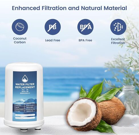 FC1 HG-N F8 Water Filter Replacement Cartridge Compatible with Enagic Leveluk K8, SD501 (2011+), JRIV 8-Plate Ionizer Machines Alkaline Water System, Pack of 2 in Saudi Arabia