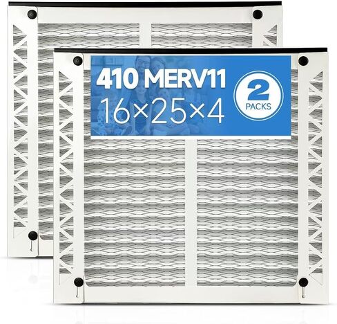2 Pack 410 Replacement Filter Compatible with AprilAire Whole House Air Purifiers Model 1410, 1610, 2410, 2416, 3410, 4400,Size:16x25x4(15.5" x 27.36" x 3.77") MERV 11 Pleated HVAC AC Furnace Filter in Kuwait