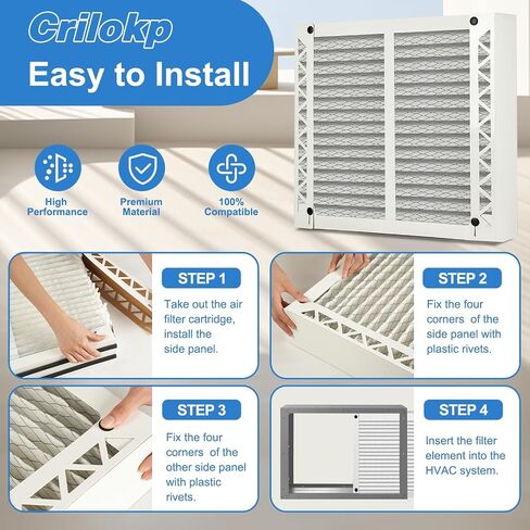 2 Pack 410 Replacement Filter Compatible with AprilAire Whole House Air Purifiers Model 1410, 1610, 2410, 2416, 3410, 4400,Size:16x25x4(15.5" x 27.36" x 3.77") MERV 11 Pleated HVAC AC Furnace Filter in Kuwait